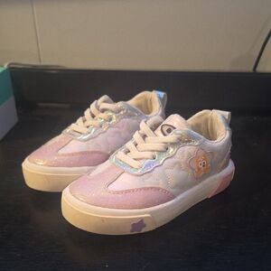 Bluey Sparkly Pink Star Kids Sneakers